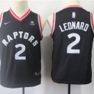 Size S Youth Kawhi Leonard #2 Toronto Raptors Swingman Jersey Statement Edition Black