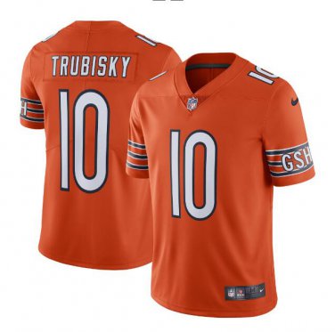 Men's Mitchell Trubisky #10 Chicago Bears Limited Jersey Orange