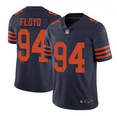 Men's Leonard Floyd #94 Chicago Bears Throwback Limited Jersey Navy