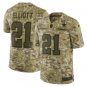 Men's Ezekiel Elliott #21 Dallas Cowboys Salute to Service Limited Player Jersey Camo