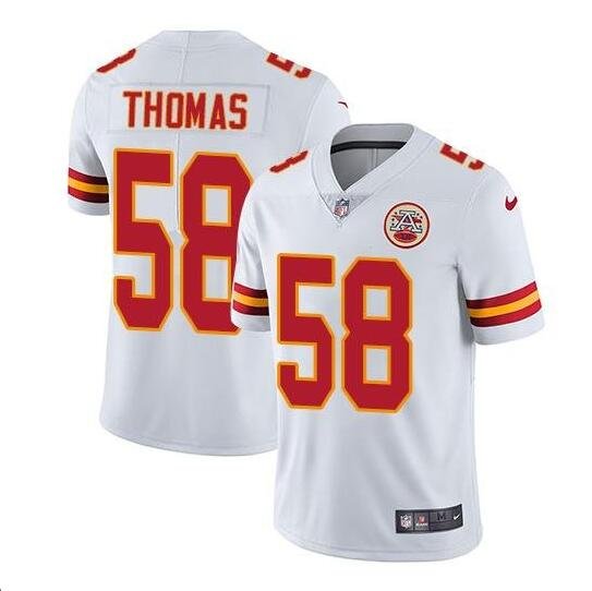 Men's Derrick Thomas #58 Kansas City Chiefs Limited Player Jersey White