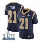 Men's Aqib Talib #21 Los Angeles Rams Limited Player Jersey Navy