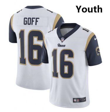 Youth Jared Goff #16 Los Angeles Rams Limited Player Jersey White