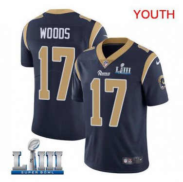 Youth Robert Woods #17 Los Angeles Rams Limited Player Jersey Navy