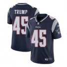 Men's Donald Trump #45 New England Patriots Limited Player Jersey Navy