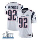 Men's James Harrison #92 New England Patriots Limited Player Jersey White