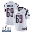Men's Shaq Mason #69 New England Patriots Limited Player Jersey White