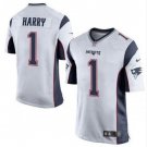 Men's N'Keal Harry #1 New England Patriots Game Player Jersey White