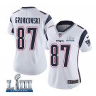 Women's Rob Gronkowski #87 New England Patriots Limited Player Jersey White