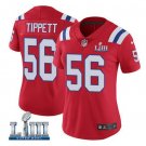 Women's Andre Tippett #56 New England Patriots Limited Player Jersey Red