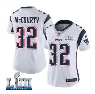 Women's Devin McCourty #32 New England Patriots Limited Player Jersey White