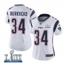 Women's Rex Burkhead #34 New England Patriots Limited Player Jersey White