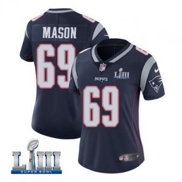 Women's Shaq Mason #69 New England Patriots Limited Player Jersey Navy