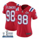 Women's Trey Flowers #98 New England Patriots Limited Player Jersey Red