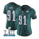 Women's Fletcher Cox #91 Philadelphia Eagles Limited Player Jersey Midnight Green