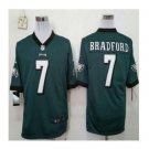 Men's Sam Bradford #7 Philadelphia Eagles Game Player Jersey Midnight Green