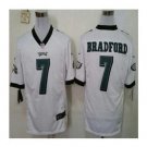 Men's Sam Bradford #7 Philadelphia Eagles Game Player Jersey White