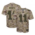 Youth Carson Wentz #11 Philadelphia Eagles Salute to Service Limited Player Jersey Camo