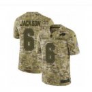 Men's Tyree Jackson #6 Buffalo Bills Salute to Service Limited Player Jersey Camo