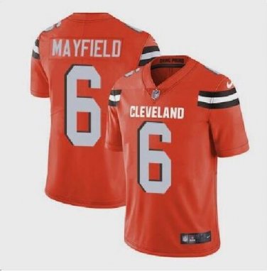 Men's Baker Mayfield #6 Cleveland Browns Limited Player Jersey Orange