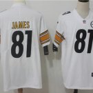 Men's Jesse James #81 Pittsburgh Steelers Limited Player Jersey White