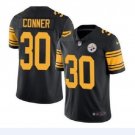 Men's James Conner #30 Pittsburgh Steelers Color Rush Limited Player Jersey Black