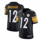 Men's Terry Bradshaw #12 Pittsburgh Steelers Limited Player Jersey Black