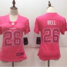 Women's LeVeon Bell #26 Pittsburgh Steelers Limited Player Jersey Pink