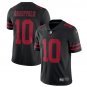 Men's Jimmy Garoppolo #10 San Francisco 49ers Limited Player Jersey Black