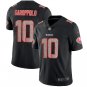 Men's Jimmy Garoppolo #10 San Francisco 49ers Limited Player Jersey Black Hyphenation
