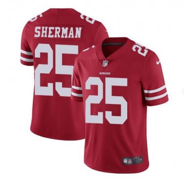 Men's Richard Sherman #25 San Francisco 49ers Limited Player Jersey Red