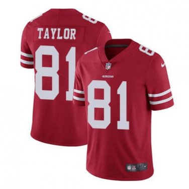 Men's Trent Taylor #81 San Francisco 49ers Limited Player Jersey Red