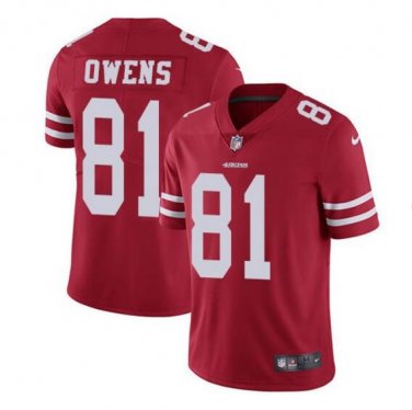 Men's Terrell Owens #81 San Francisco 49ers Limited Player Jersey Red