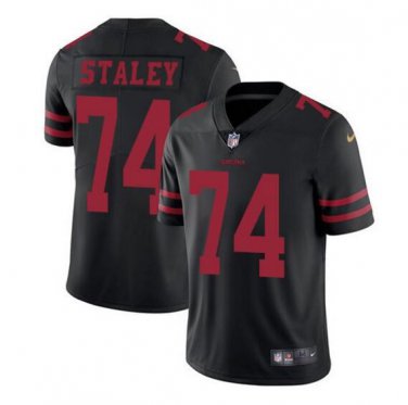 Men's Joe Staley #74 San Francisco 49ers Limited Player Jersey Black