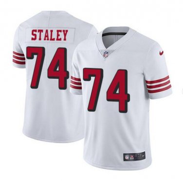 Men's Joe Staley #74 San Francisco 49ers Color Rush Limited Player Jersey White