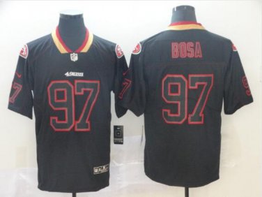 Men's Nick Bosa #97 San Francisco 49ers Limited Player Jersey Black Shadow