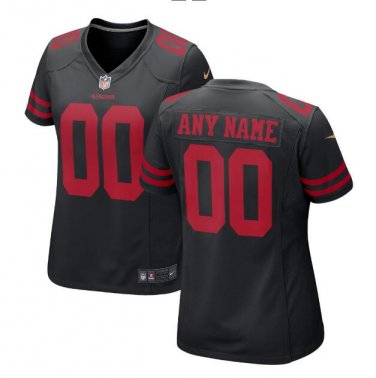 Custom Women's San Francisco 49ers Limited Player Jersey Black