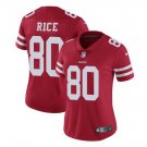 Women's Jerry Rice #80 San Francisco 49ers Limited Player Jersey Red