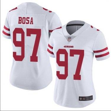 Women's Nick Bosa #97 San Francisco 49ers Limited Player Jersey White