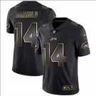 Men's Sam Darnold #14 New York Jets 2019 Limited Player Jersey Black Gold Edition