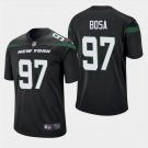 Men's Nick Bosa #97 New York Jets 2019 Draft First Round Pick Game Jersey Stealth Black
