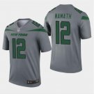 Men's Joe Namath #12 New York Jets 2019 Inverted Legend Player Game Jersey Gray