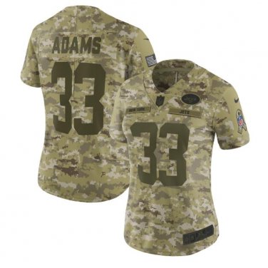 Women's Jamal Adams #33 New York Jets Salute to Service Limited Player Jersey Camo