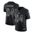 Men's Bo Jackson #34 Oakland Raiders Limited Player Jersey Black Hyphenation