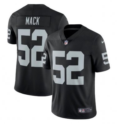 Men's Khalil Mack #52 Oakland Raiders Limited Player Jersey Black