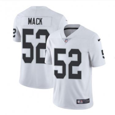 Men's Khalil Mack #52 Oakland Raiders Limited Player Jersey White
