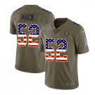 Men's Khalil Mack #52 Oakland Raiders Limited Player Jersey Olive