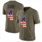 Men's Derek Carr #4 Oakland Raiders Limited Player Jersey Olive