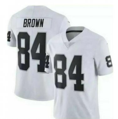 Men's Antonio Brown #84 Oakland Raiders Limited Player Jersey White