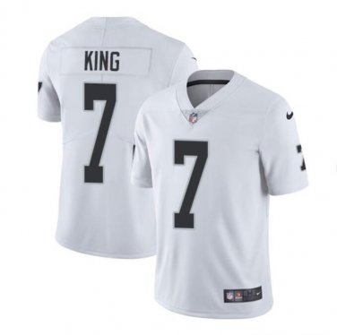 Men's Marquette King #7 Oakland Raiders Limited Player Jersey White